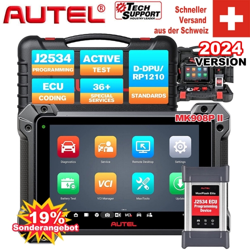 Autel MK908 PRO II  Auto Diagnostic Scanner  J2534 Programming Schlüssel Codierung Werkzeuge