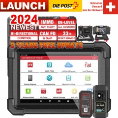 2024 LAUNCH X431 IMMO Elite programmeur clé OBD2 tous les outils de Diagnostic de voiture de Scanner de Diagnostic de système OBD2