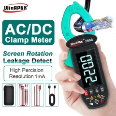 Winapex DC AC 0.1 ma high precision clamp meter True RMS digital multimeter with current leakage detection household appliances