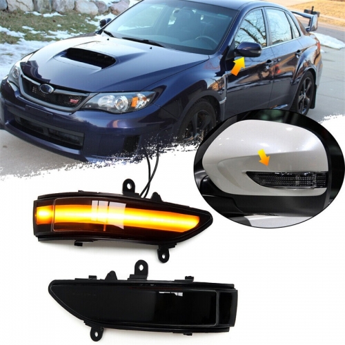 LED Mirror Dynamic Turn Signal Light for Subaru Impreza WRX STI 2011-2014 Limousine