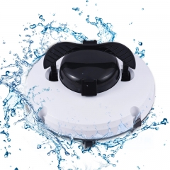 Wireless Robot Pool Cleaner, IPX8 Waterproof, Dual Motor, Strong Suction, Self-Parking, 120 Minutes Running Time, Automatic Pool Vacuum Cleaner