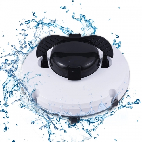 Kabelloser Roboter-Poolreiniger, IPX8, wasserdicht, Dual-Motor, starke Saugkraft, selbstparkend, 120 Minuten Laufzeit, automatischer Poolstaubsauger