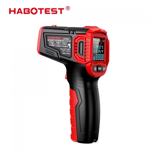 Habotest HT650 série numérique infrarouge laser température sans contact industriel laser compteur de température température pistolet testeur