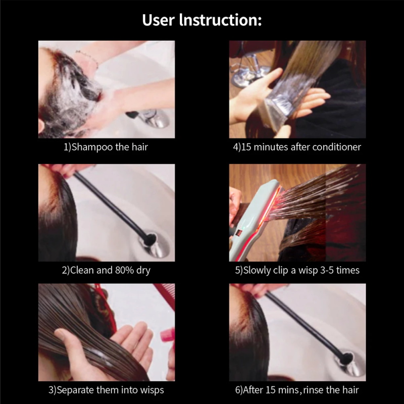 Ultrasonic infrared hair care iron