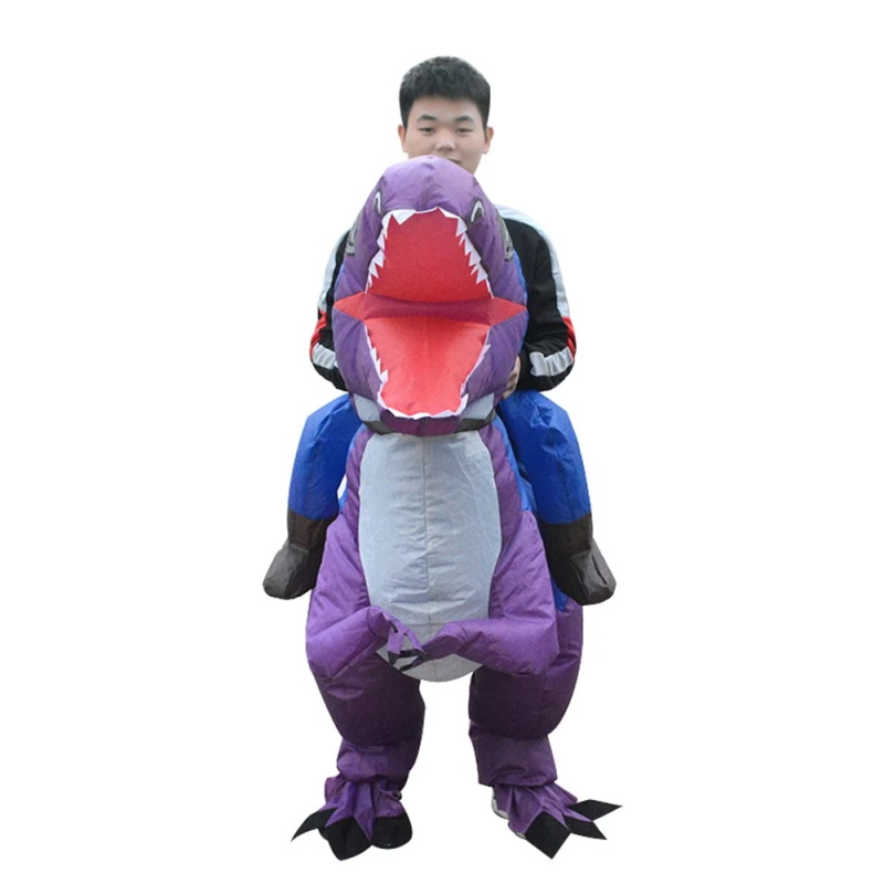 Inflatable dinosaur costume