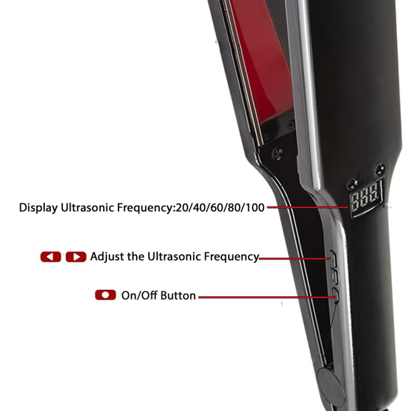 Fer à repasser infrarouge ultrasonique pour soins capillaires