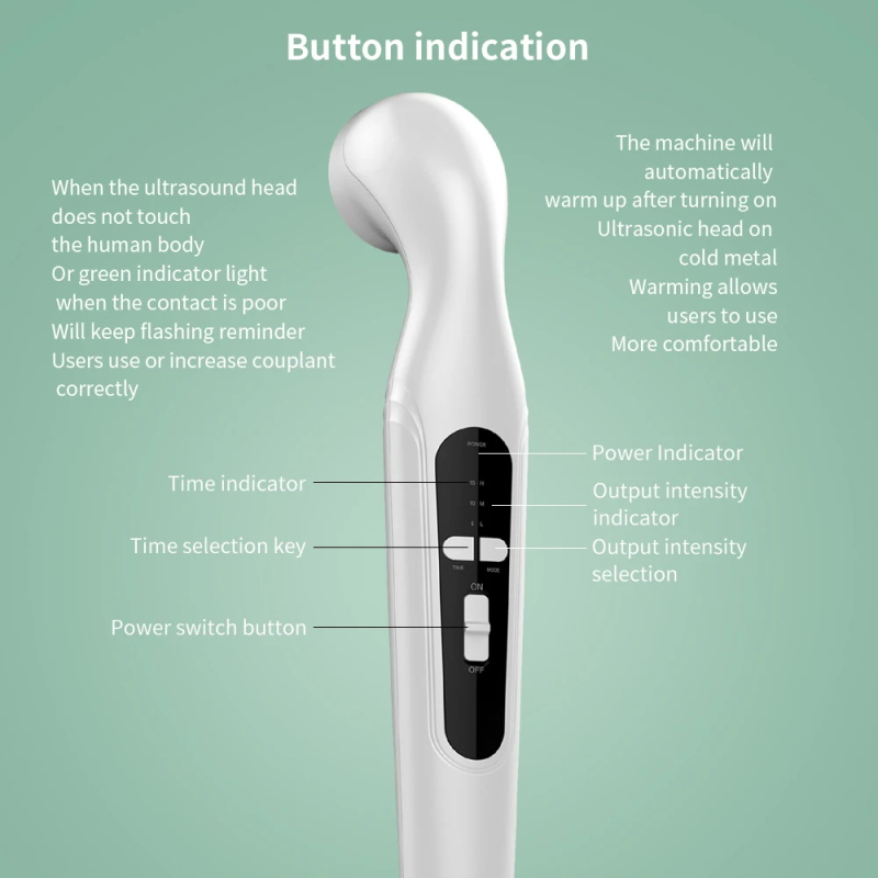 Ultrasonic physiotherapy device