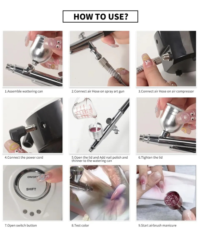 Professional airbrush machine