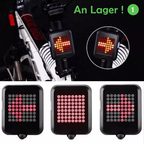 Rechargement intelligent de la lumière de bicyclette USB Feu arrière Led Indicateur de direction de vélo intelligent Feu arrière