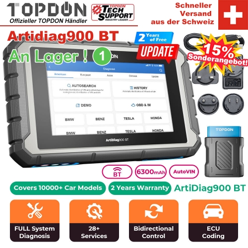 2023 dernière version TOPDON AD900BT bidirectionnel tout système voiture OBD2 Scanner outil de Diagnostic