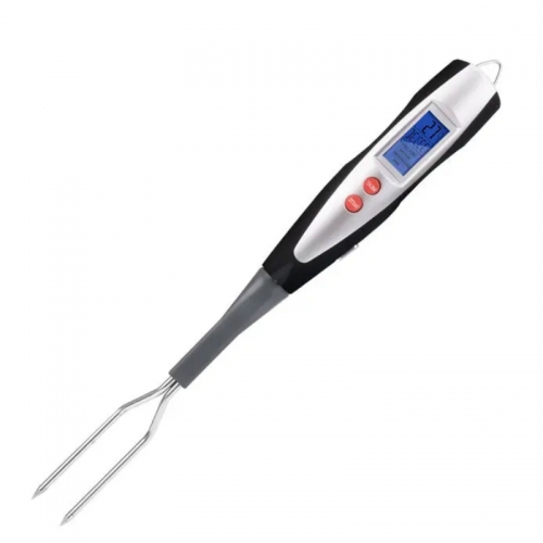 ICH-203 BBQ Instant Read Digital Blue Backlit Kitchen Meat Thermometer with Long Forks