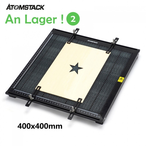 ATOMSTACK F2 Honeycomb Wabentisch für Laser Graviermaschine 445 x 445 mm Waben Laser Arbeitsplatte mit Aluminiumplatte