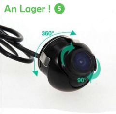 360 degree waterproof rear view camera