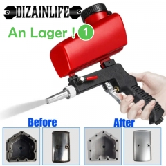 Adjustable Sand Blasting Gun 90psi Portable Sand Blaster Sand Blasting Machine Gravity Small Handheld Pneumatic Blasting Gun Set