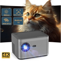 Magcubic 580ansi android11 projector 1920*1080p 4k wifi6 all h713 bt713.1 electronic focus voice control home theater projector