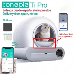 Tonepie 65l automatique intelligent chat toilette autonettoyant entièrement fermé chat toilette animal toilette chat toilette