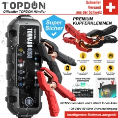 Topdon Tornado4000 Automatische Batterieladegerät 6V 12V Auto Batterie Ladegerät Motorrad Batterie Ladegeräte für 20Ah -150Ah Batterie