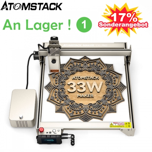 ATOMSTACK S30 PRO 160W Laser gravurmaschine Laserschneider 33W laser output ausgestattet Mit F30 Pro Air Assist Kit