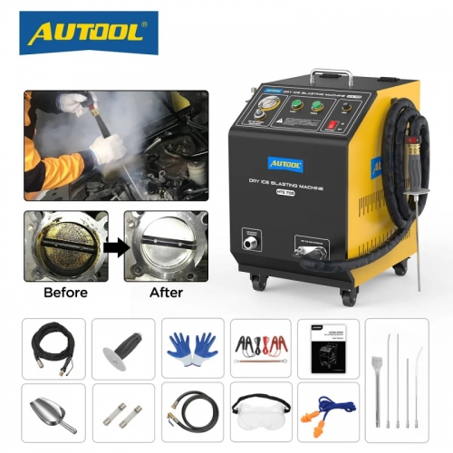 Autool HTS705 Dry Ice blast cleaning machine Motor throttle Carbon Cleaner Crusher High Pressure cleaner 110V/220V