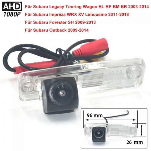 AHD 1080P Waterproof Backup Camera for Subaru Legacy Touring Wagon BL BP BM BR Impreza WRX XV Sedan Forester SH Outback 2003-2018