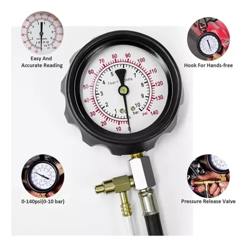 Fuel pressure tester set