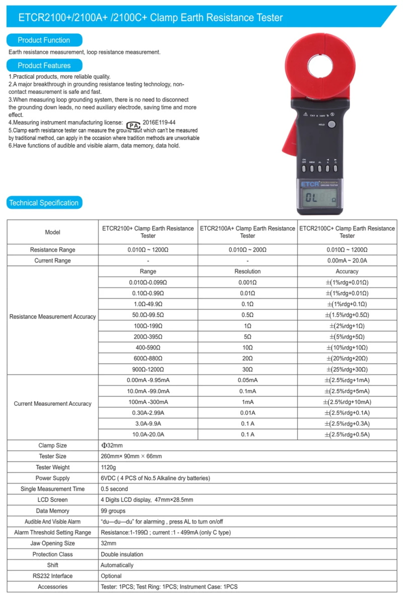 WinAPEX Erdung widerstands tester