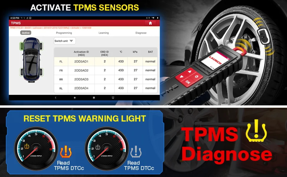 LAUNCH X431 TSGUN I-TPMS