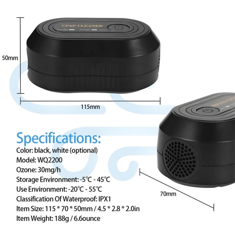 CPAP cleaning ozone sterilizer