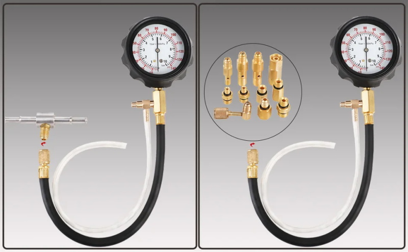 Fuel pressure tester set