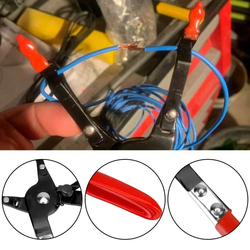 Soldering pliers cable holder