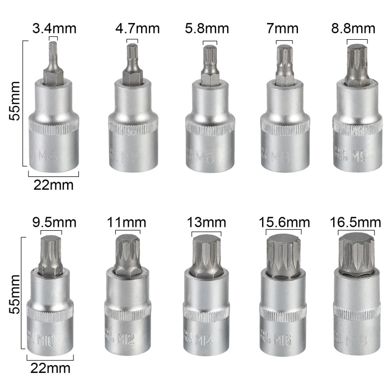 Multi-tooth socket wrench set