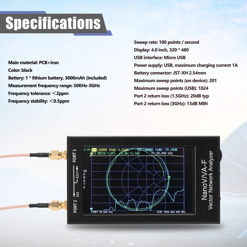 3G vector network analyzer