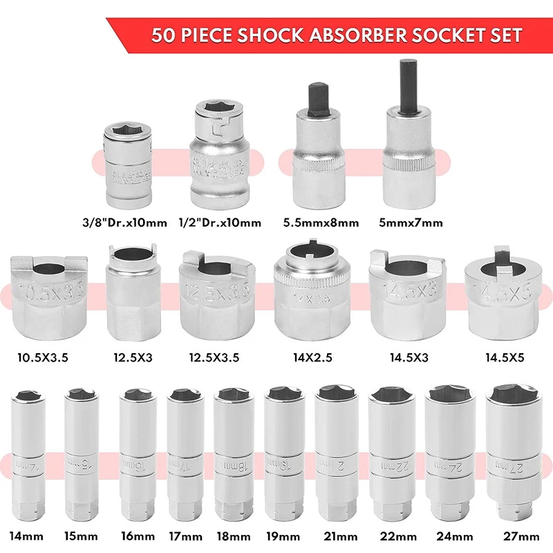 Shock absorber tool set 50 pieces