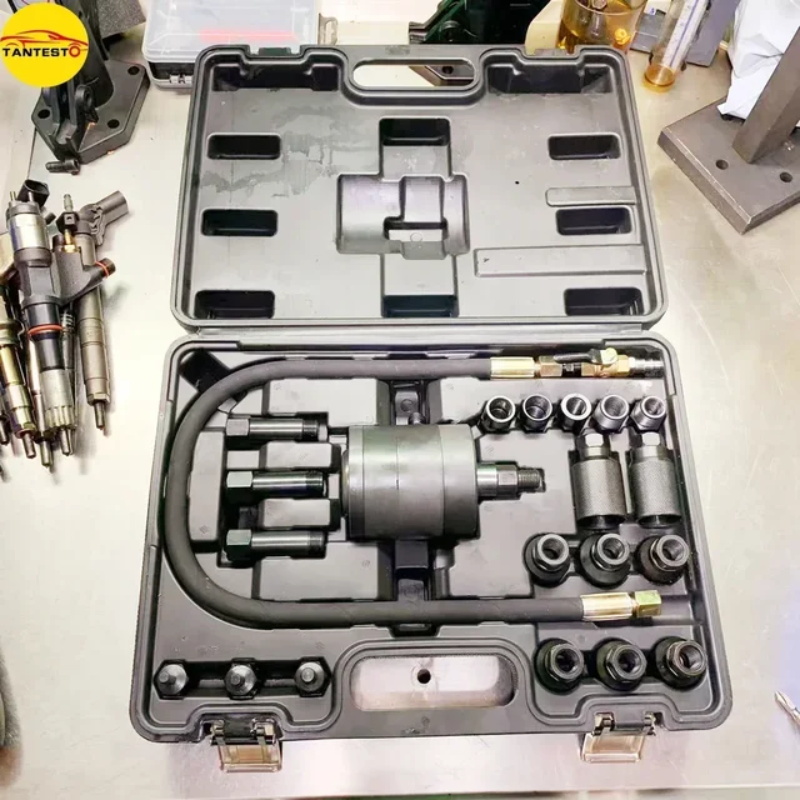 Pneumatic diesel injector remover tool