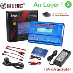 Chargeur Lipo HTRC IMAX B6 80W pour chargeur de batterie NiMh Li-ion ni-cd Lipo déchargeur d'équilibre + adaptateur 15V 6A chargeur RC