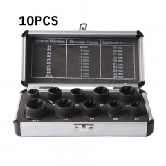 Special socket wrench set for damaged nuts