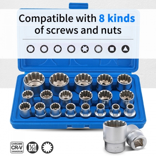 Socket wrench multifunctional nuts set 8-32mm