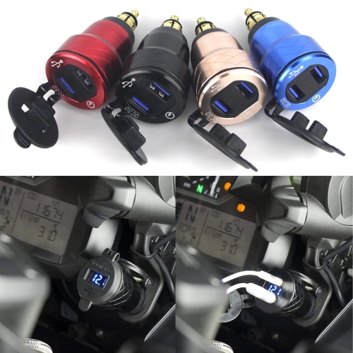 Prise de chargeur de moto USB double Charge rapide 3.0 pour BMW R1250GS LC F800GS F700GS F650GS R1200GS