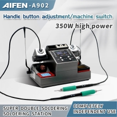 Aifen A902 Soldering Station C115 C210 C245 Double Station Welding Rework Station for Mobile Phone Circuit Board Repair Soldering Tools