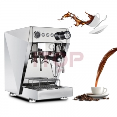 Machine à café expresso 9 bars, pompe rotative américaine, cafetière lourde commerciale, double chaudière, Cappuccino Latte et moka
