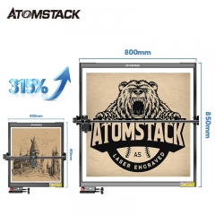 ATOMSTACK E85 Cadre pour graveur laser jusqu'à 850 mm x 800 mm Zone de gravure pour A5/A10 /s10 Pro /A10 PRO/A20 PRO S20 PRO/A30 PRO/S30 PRO/S40 PRO