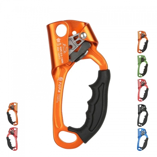 Outdoor climbing srt hand asc ender device mountaineer grip asc ender left hand right hand climbing equipment rope tools