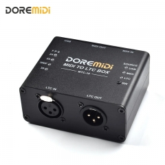 DOREMiDi MIDI To LTC Box Is MIDI Time Code and SMPTE LTC Time Code Conversion Device Designed to Synchronize Time of MIDI audio and Lighting