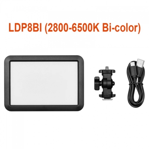 Godox LDP8Bi LED lumière vidéo photographie panneau lumineux 10W LED lumière de remplissage 2800K-6500K bicolore