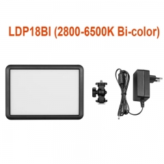 Godox LDP18Bi LED Video Light Photography Light Panel 22W LED Fill Light 2800K-6500K Bi-color