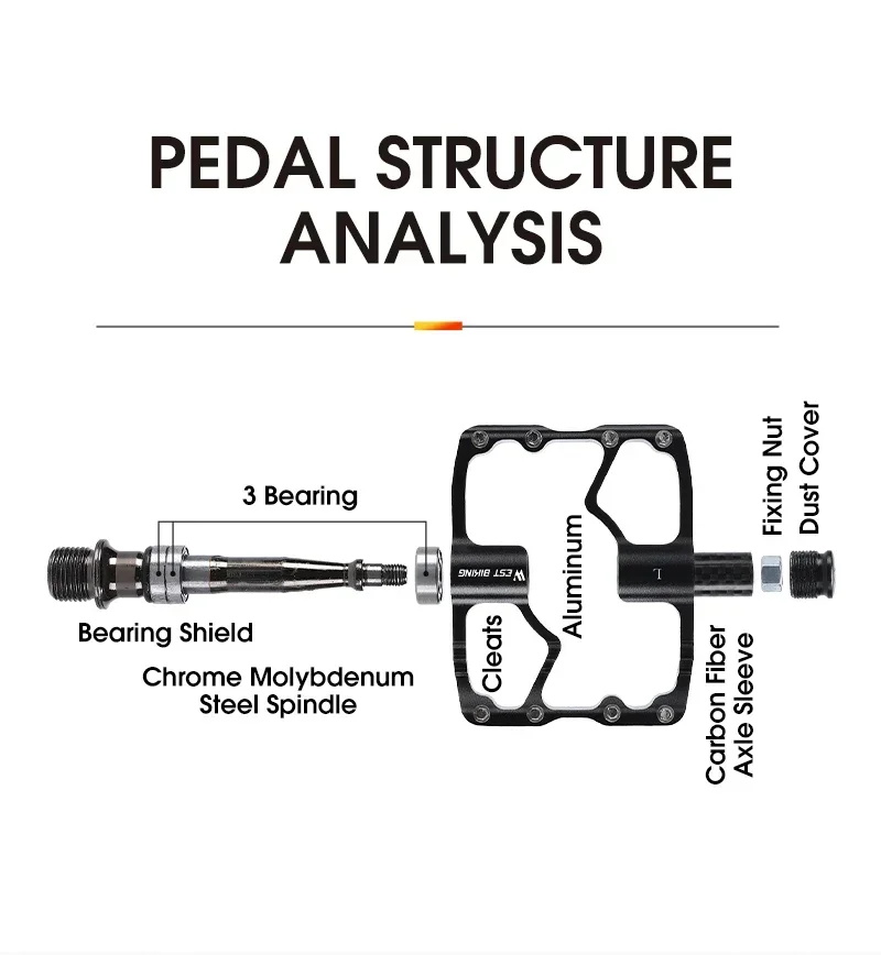 West Biking Carbon Fiber Pedal