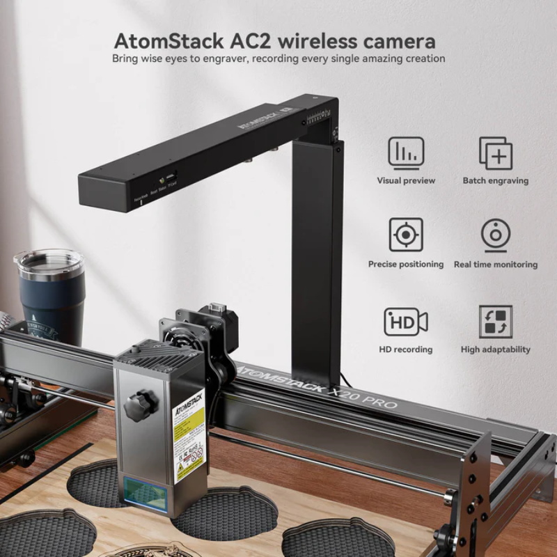 Atomstack AC2 Lightburn Drahtlose Kamera