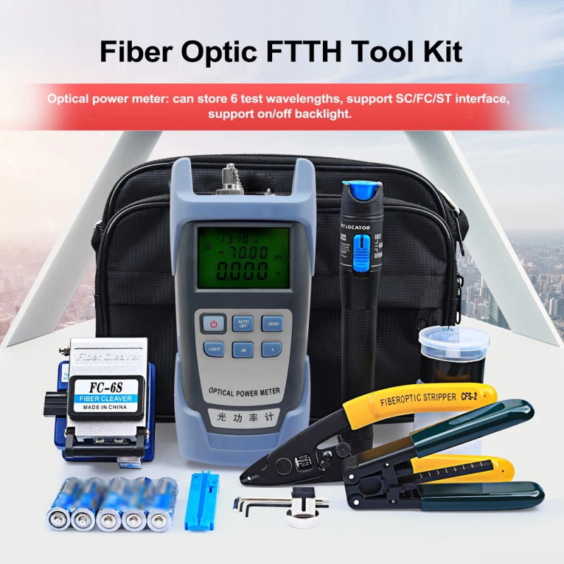 Fiber optic FTTH tool kit