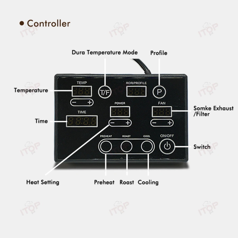 Electric coffee bean roaster