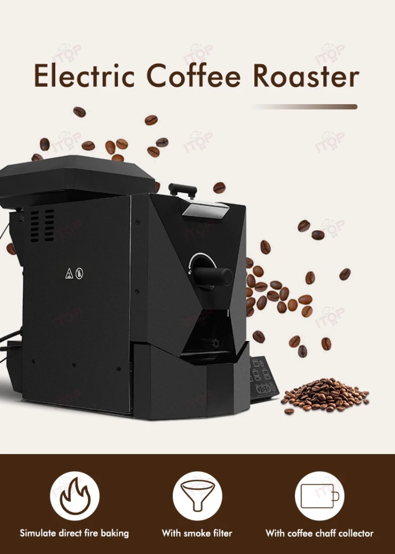 Electric coffee bean roaster